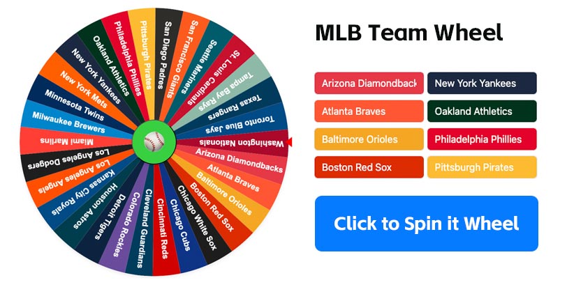 MLB Team Wheel